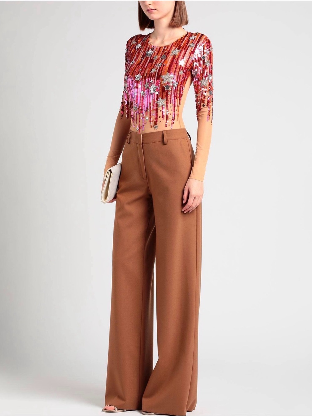 Elisabetta Franchi Tulle Top